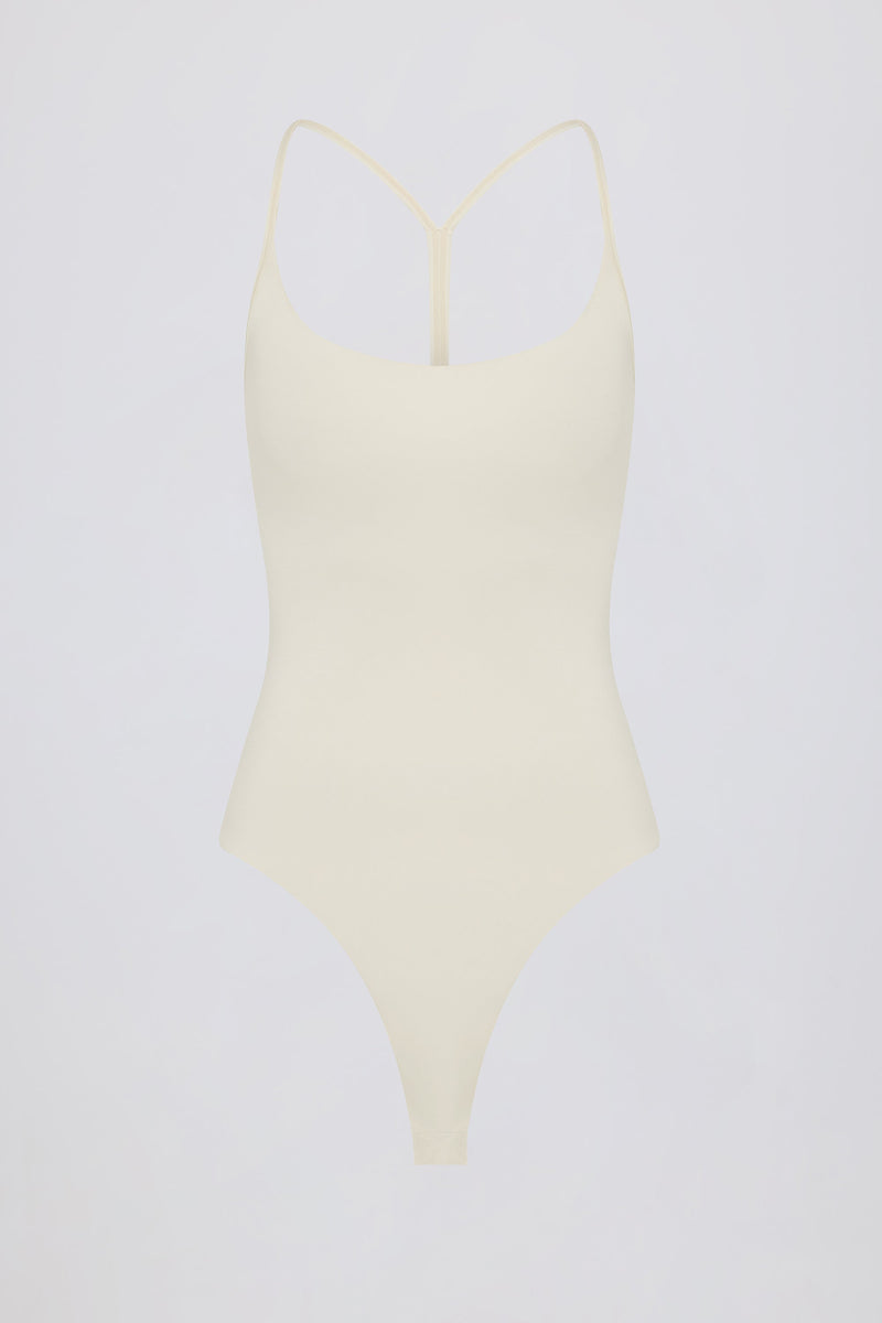 Cut-Out Bodysuit in Cream