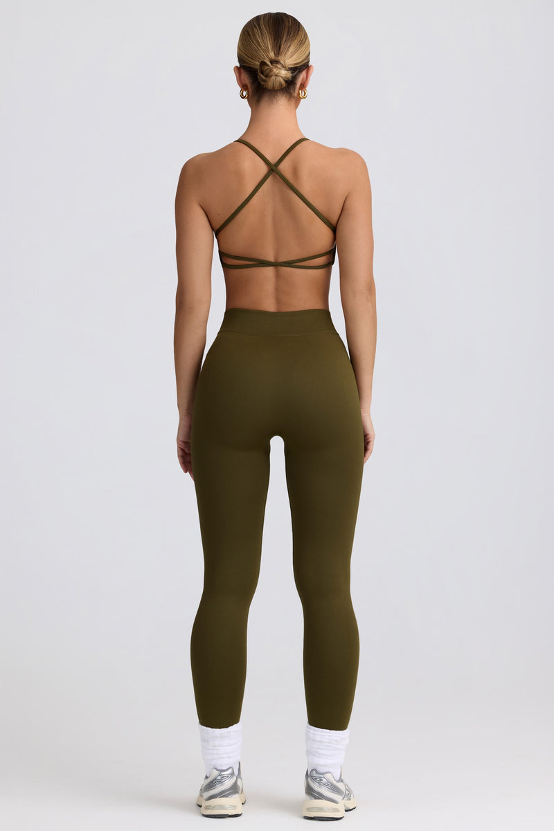 Super Sculpt Seamless High-Waist Leggings in Dark Green